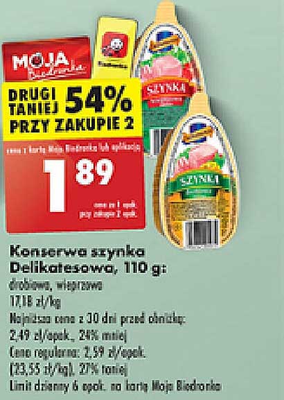 Konserwa szynka Delikatesowa