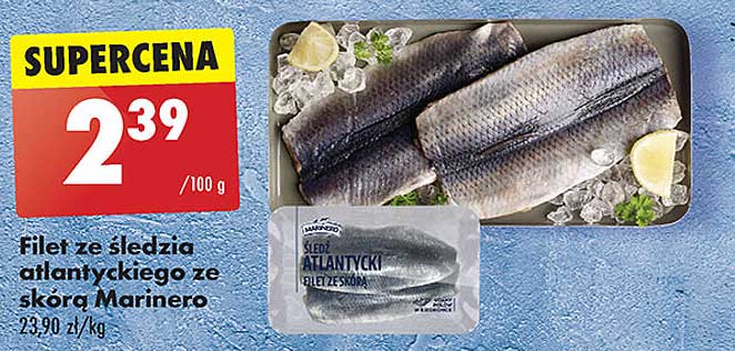 Filet ze śledzia atlantyckiego ze skórą Marineró