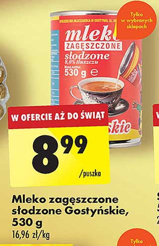 Mleko zagęszczone słodzone Gostińskie