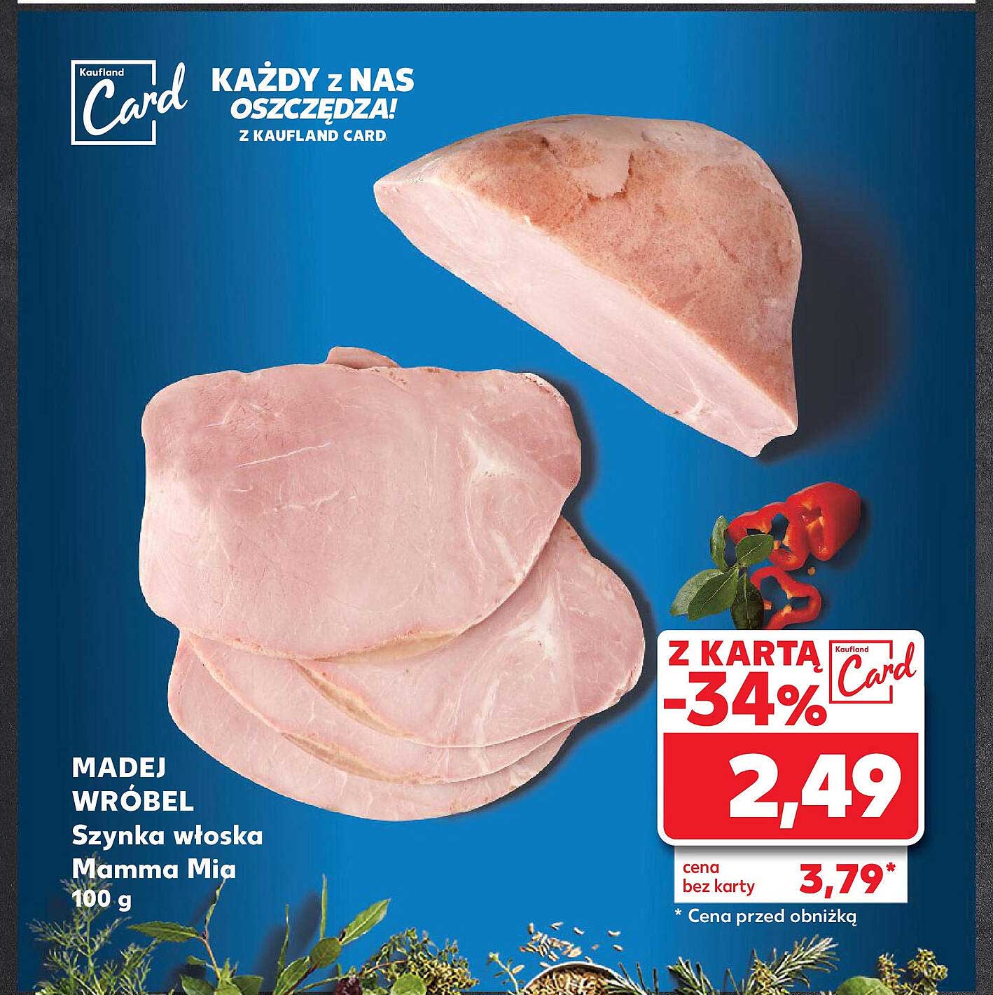 Szynka włoska Mamma Mia
