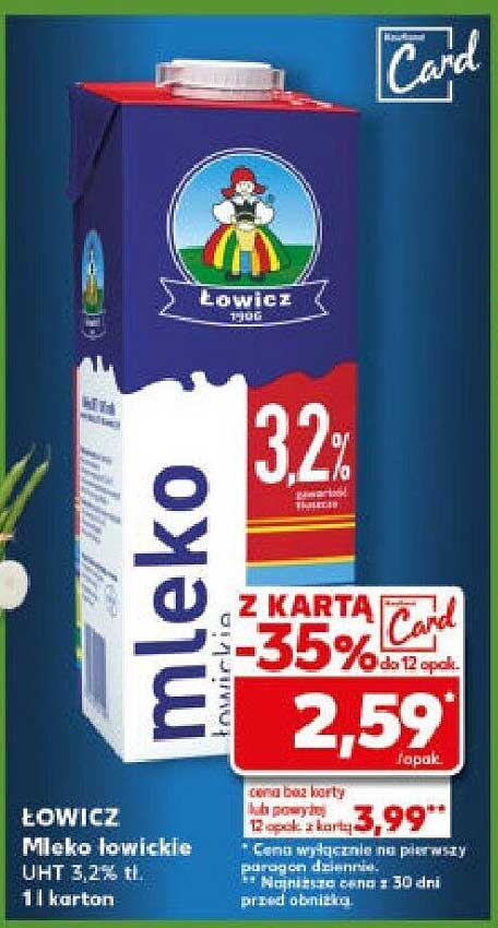 ŁOWICZ Mleko łowickie UHT 3,2% 1 l karton