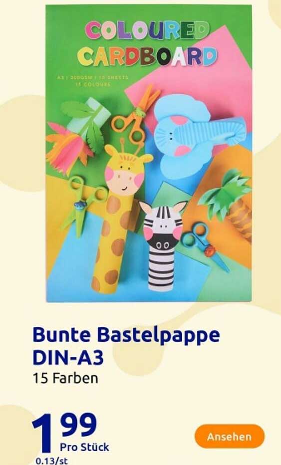 Bunte Bastelpappe DIN-A3