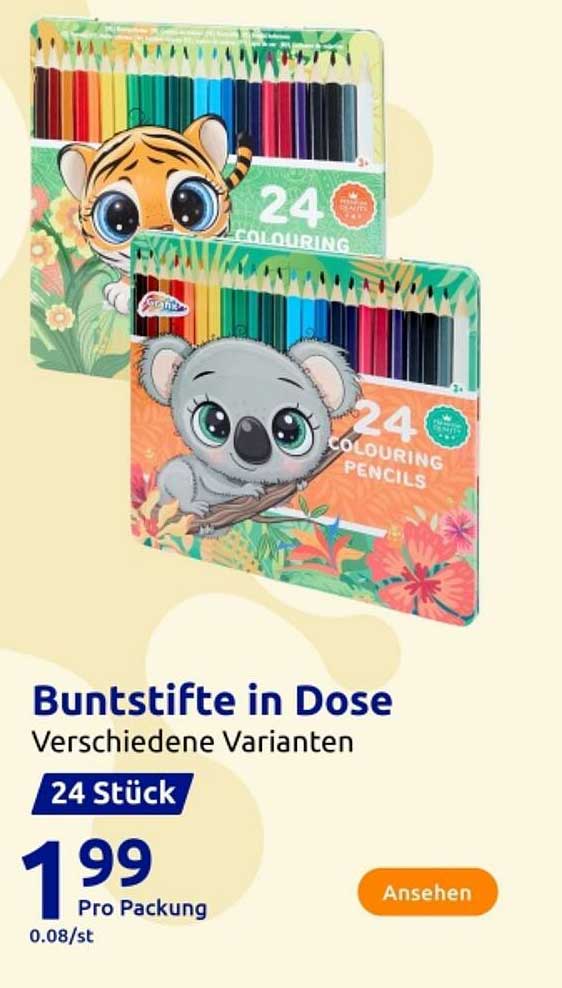 Buntstifte in Dose