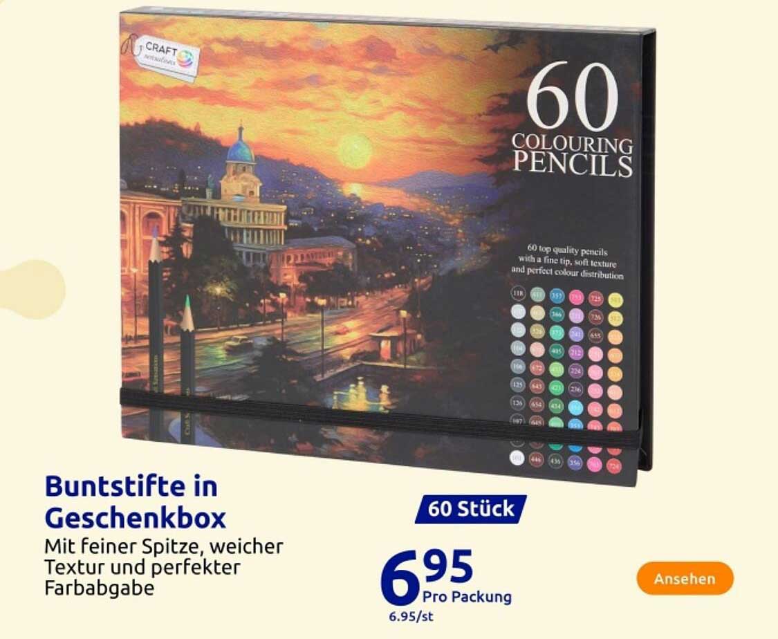 Buntstifte in Geschenksbox