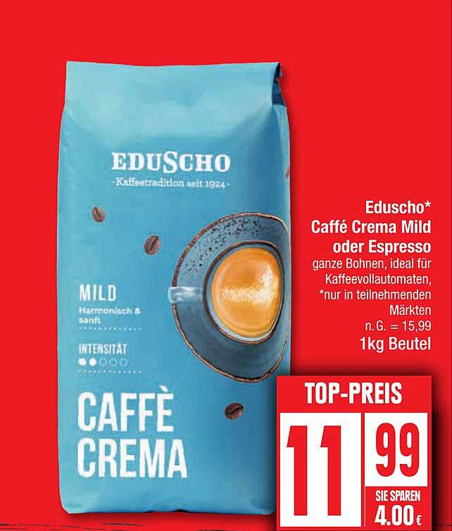 Caffè Crema Mild oder Espresso