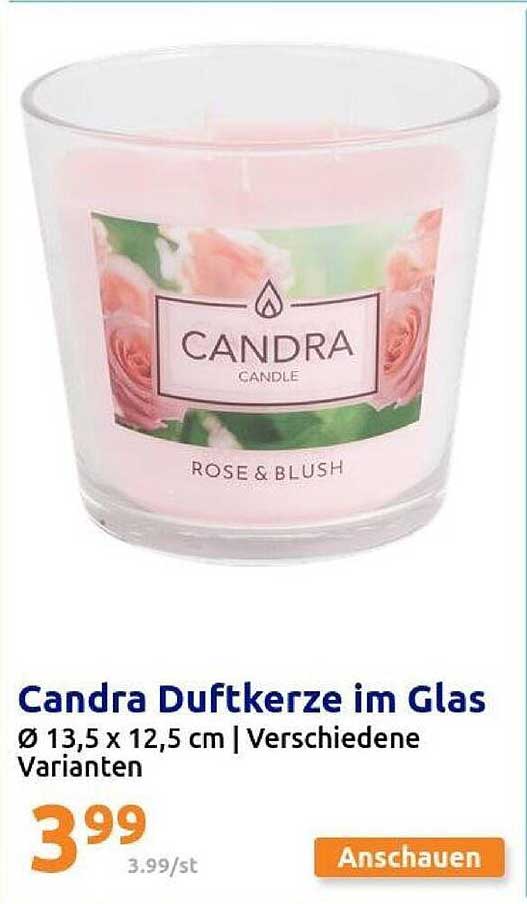 Candra Duftkerze im Glas