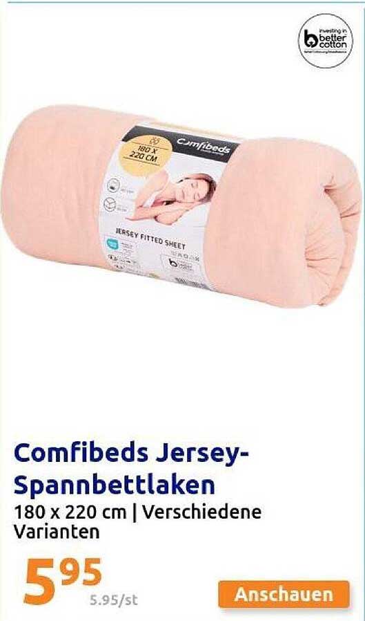 Comfibeds Jersey-Spannbettlaken