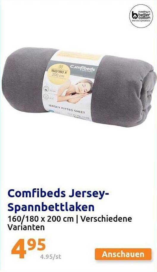 Comfibeds Jersey-Spannbettlaken