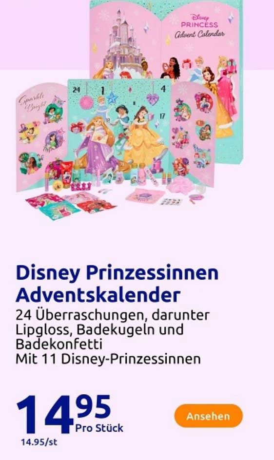 Disney Prinzessinnen Adventskalender