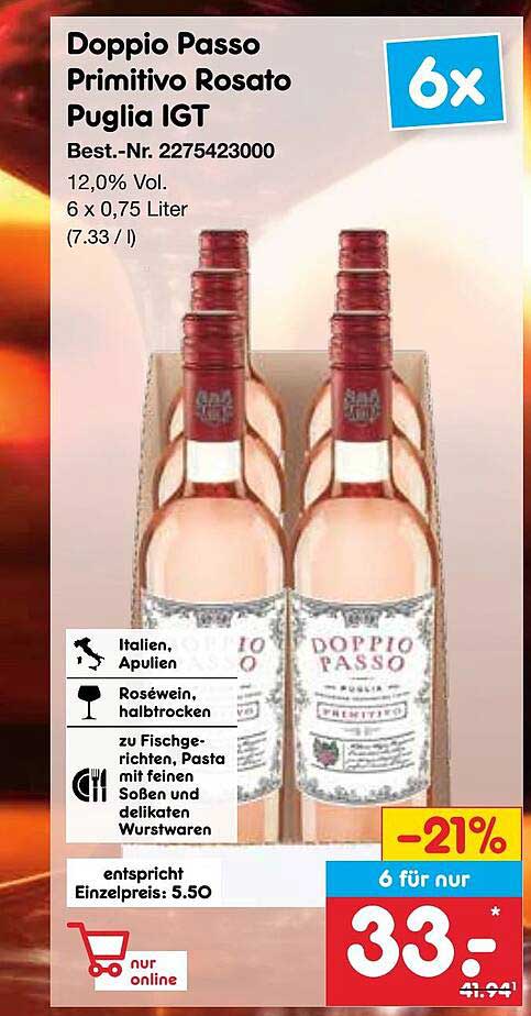 Doppio Passo Primitivo Rosato Puglia IGT