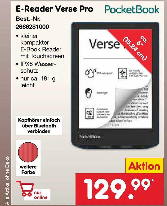 E-Reader Verse Pro