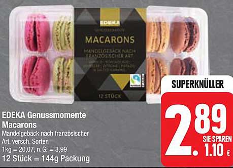 EDEKA Genussmomente Macarons