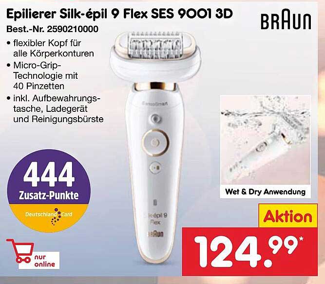 Epilierer Silk-épil 9 Flex SES 9001 3D