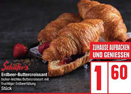 Erdbeer-Buttercroissant