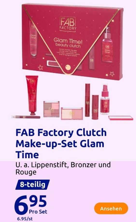 FAB Factory Clutch Make-up-Set Glam Time