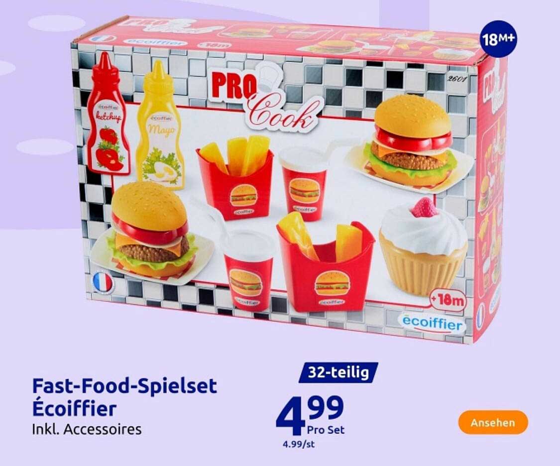 Fast-Food-Spielset Écoiffier