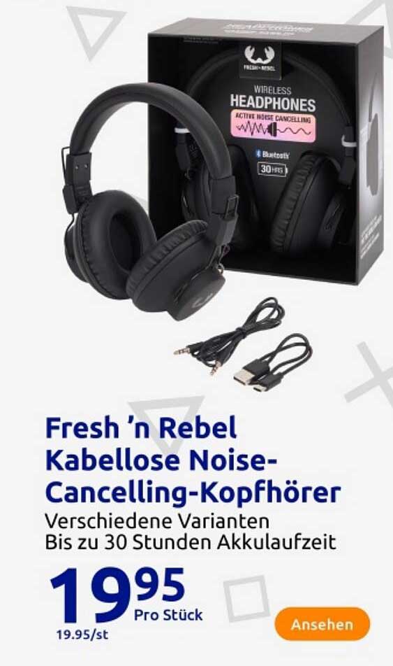 Fresh ’n Rebel Kabellose Noise-Cancelling-Kopfhörer