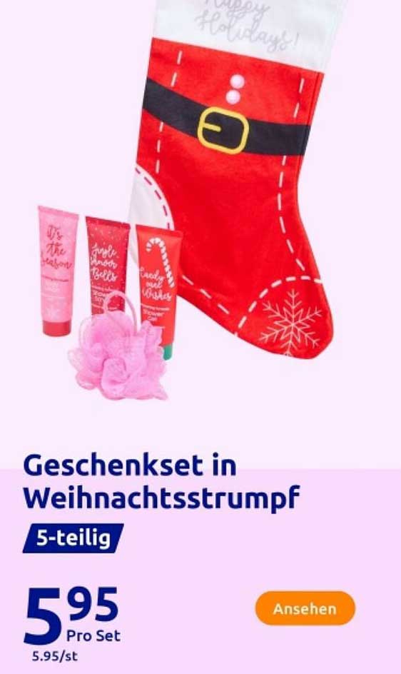 Geschenkset in Weihnachtsstrumpf