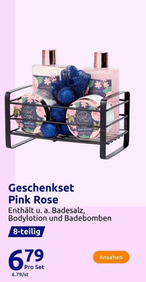 Geschenkset Pink Rose