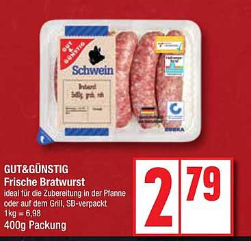 GUT&GÜNSTIG Frische Bratwurst