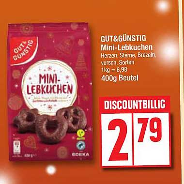 GUT&GÜNSTIG Mini-Lebkuchen