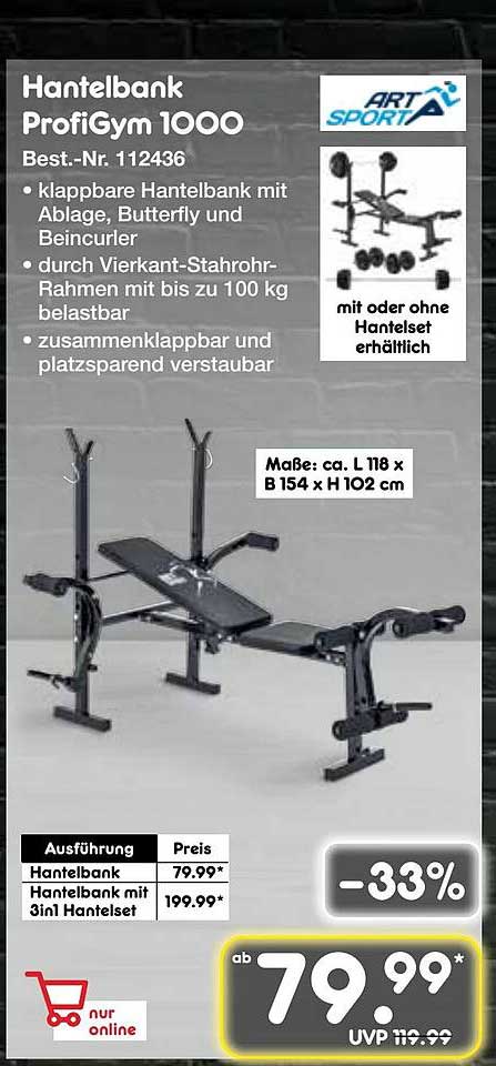 Hantelbank ProfiGym 1000