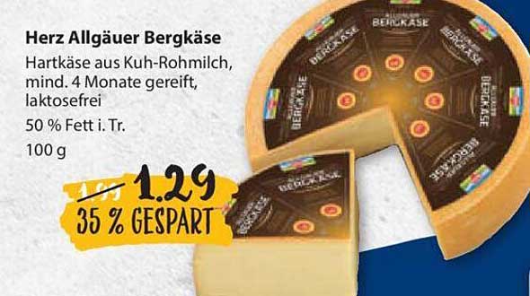 Herz Allgäuer Bergkäse