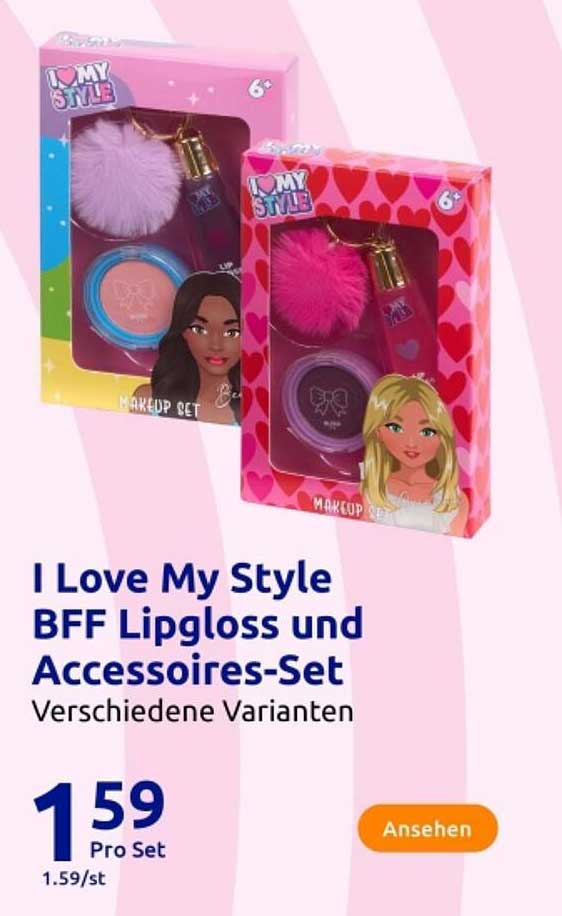 I Love My Style BFF Lipgloss und Accessoires-Set