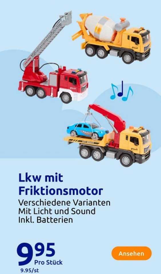 Lkw mit Friktionsmotor