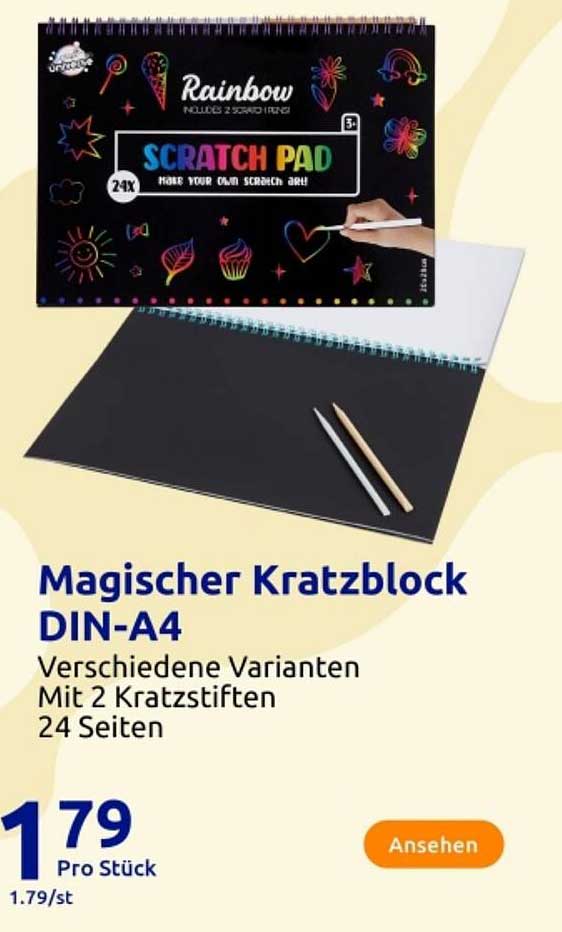 Magischer Kratzblock DIN-A4