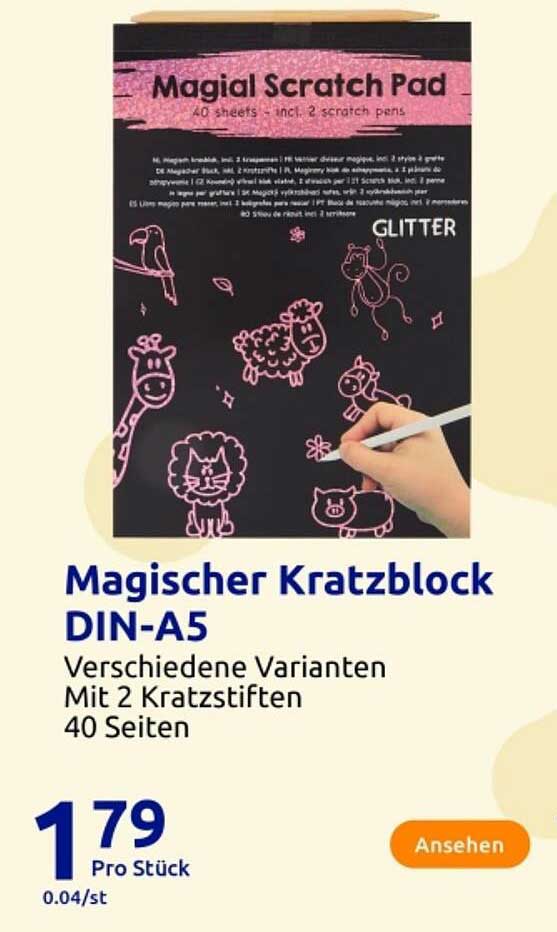 Magischer Kratzblock DIN-A5