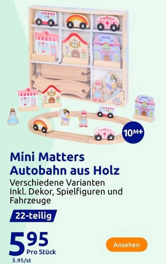 Mini Matters Autobahn aus Holz