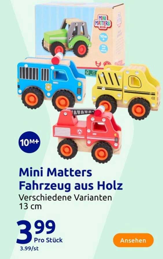 Mini Matters Fahrzeug aus Holz