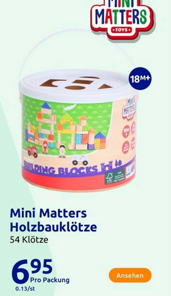 Mini Matters Holzbauklötze