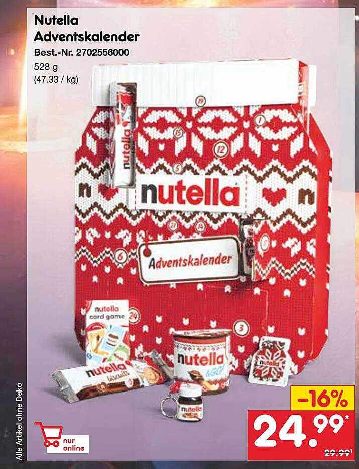 Nutella Adventskalender