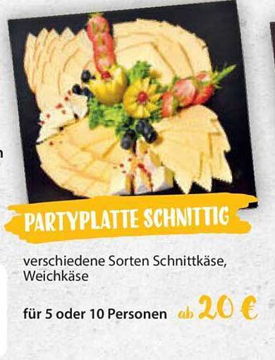 PARTYPLATTE SCHNITTIG