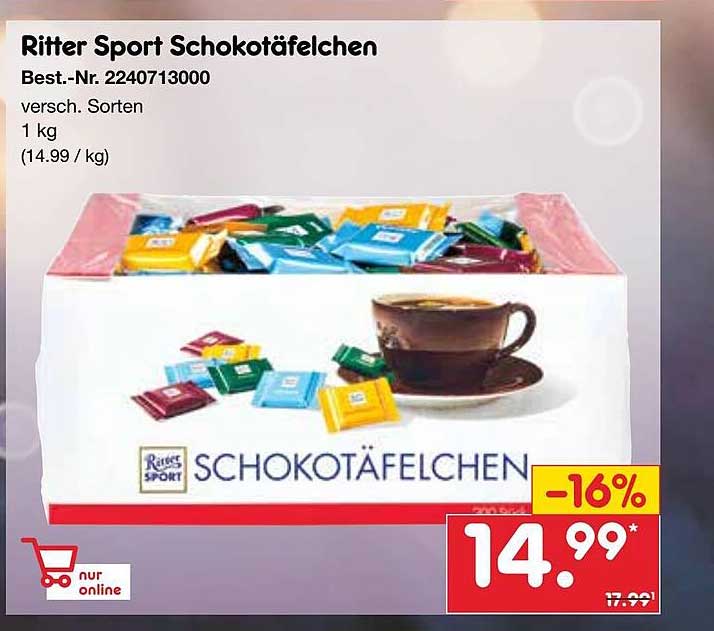 Ritter Sport Schokotäfelchen