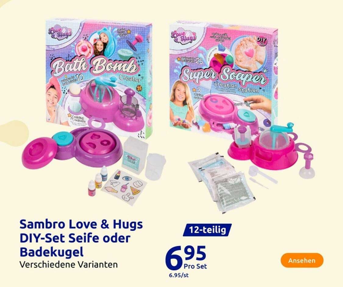 Sambro Love & Hugs DIY-Set Seife oder Badekugel