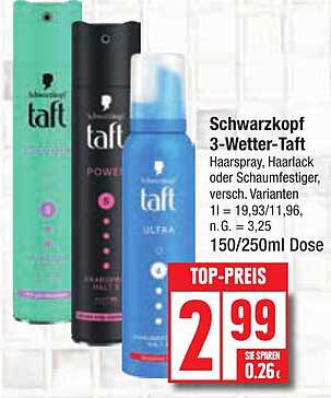 Schwarzkopf 3-Wetter-Taft