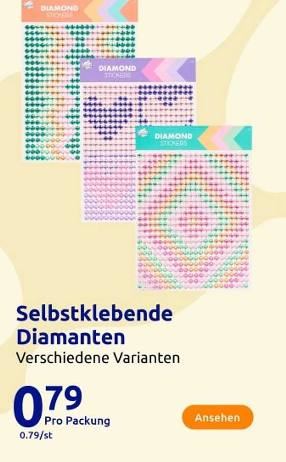 Selbstklebende Diamanten