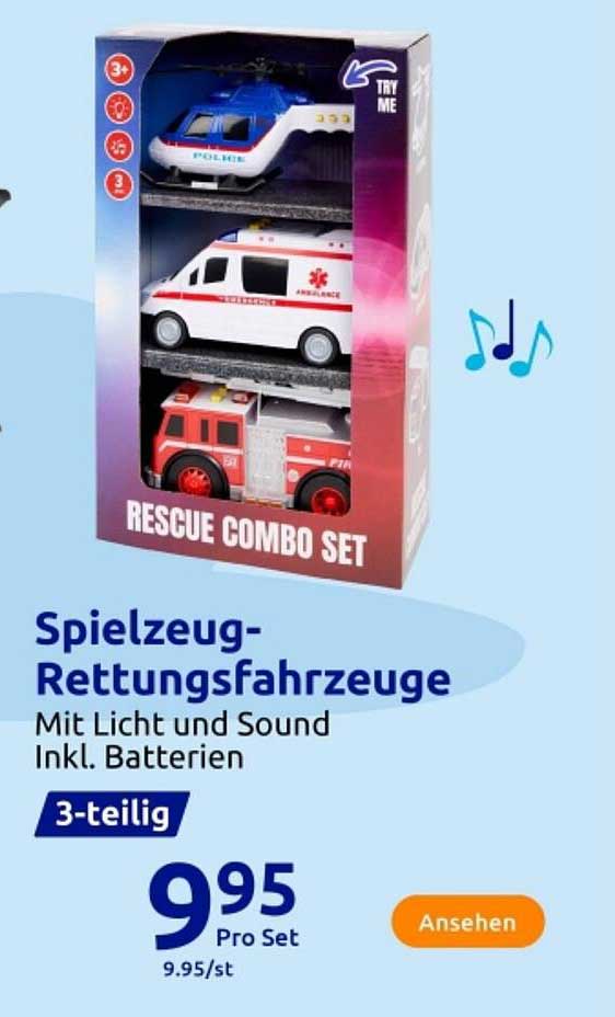 Spielzeug-Rettungsfahrzeuge