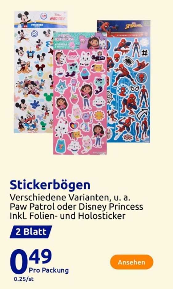 Stickerbögen