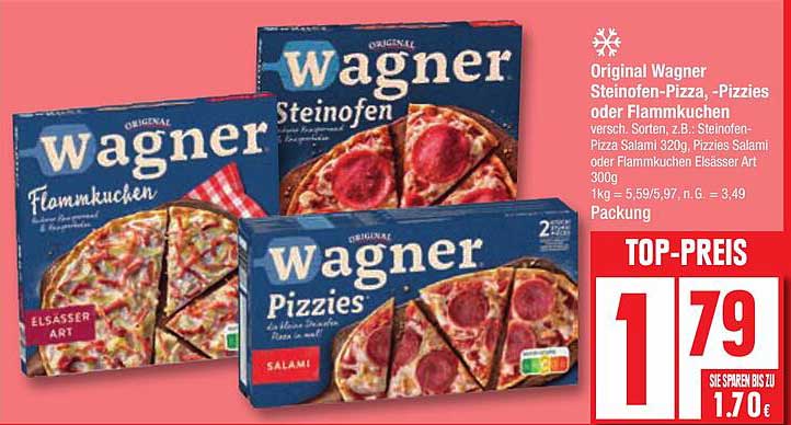 Wagner Flammkuchen, Wagner Steinofen, Wagner Pizzies