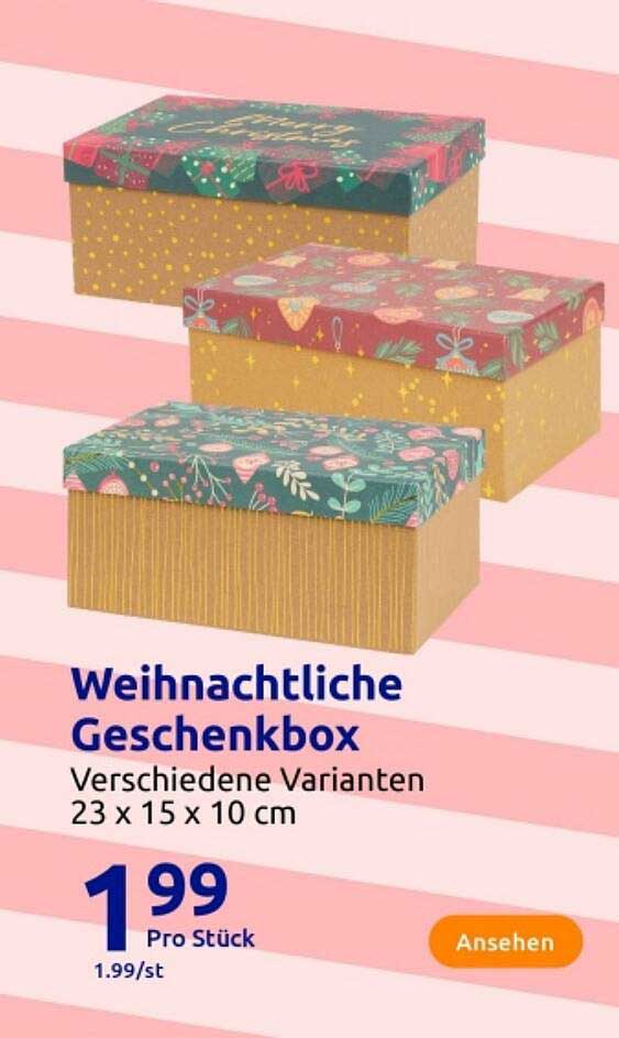 Weihnachtliche Geschenkbox