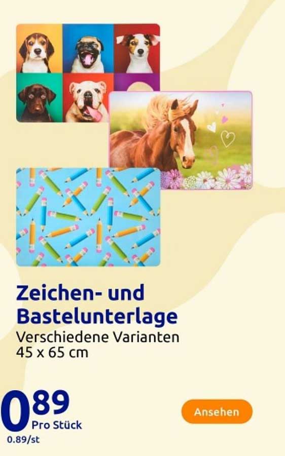 Zeichen- und Bastelunterlage