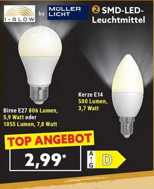 2 SMD-LED-Leuchtmittel