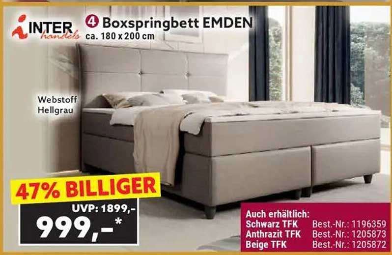 4 Boxspringbett EMDEN