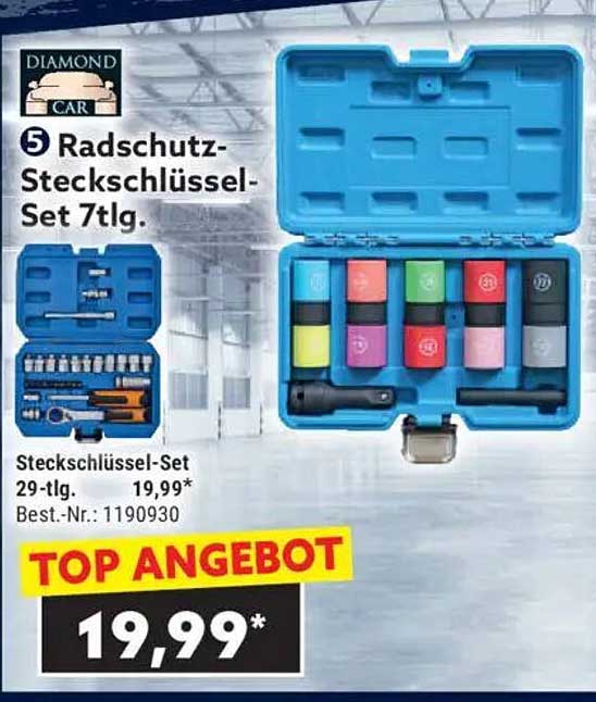 5 Radschutz-Steckschlüssel-Set 7tlg.