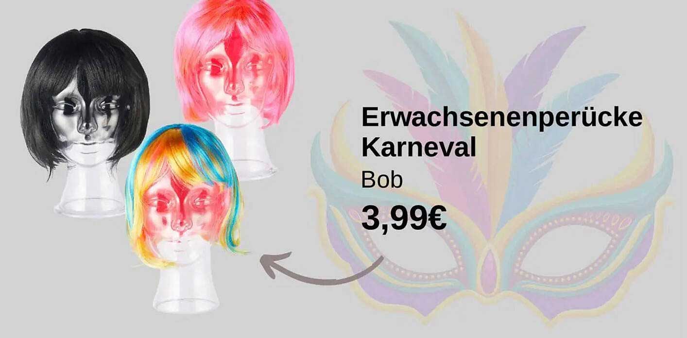 Erwachsenenperücken Karneval