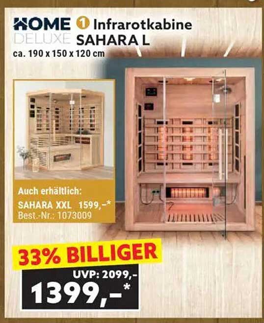 Infrarotkabine SAHARA L